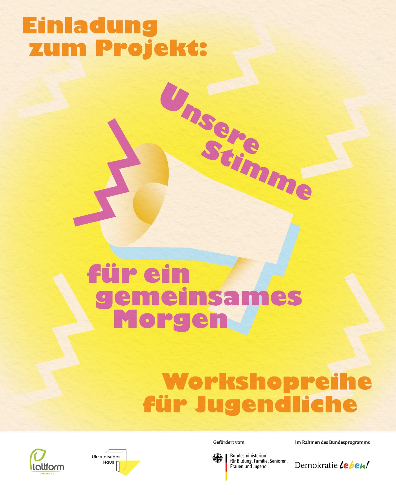 Workshopreihe „Unsere Stimme für ein gemeinsames Morgen“